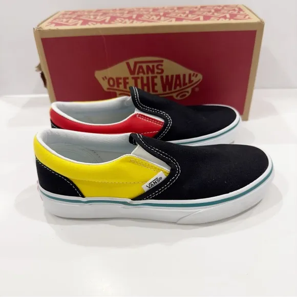 Vans Kids Color Block Classic Slip On Shoes