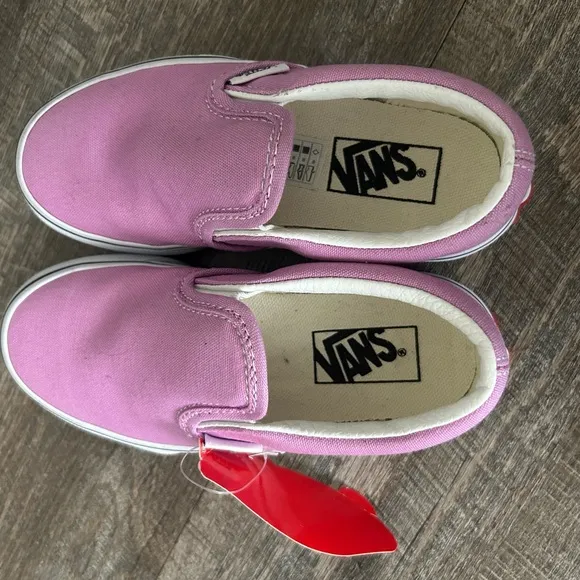 Vans Kids Pink Slip-On Shoes