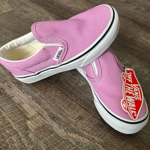 Vans Kids Pink Slip-On Shoes