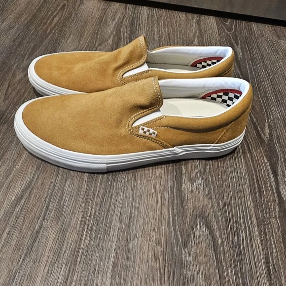 Vans Men's Tan Slip-On Shoes