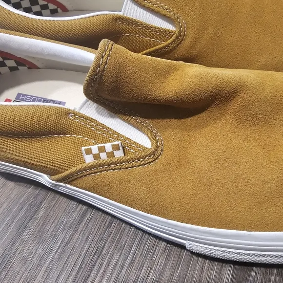 Vans Men's Tan Slip-On Shoes