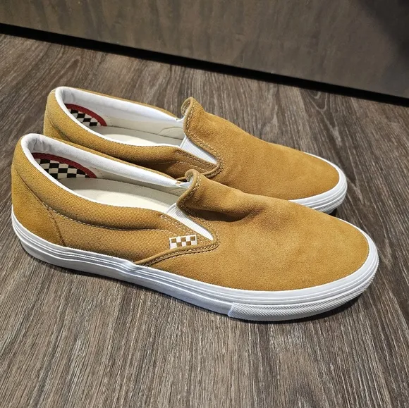 Vans Men's Tan Slip-On Shoes