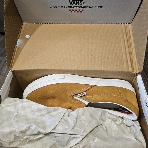 Vans Men's Tan Slip-On Shoes
