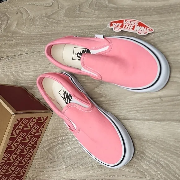 Vans slip on classic pink lemonade