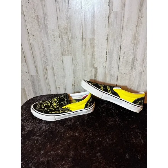 Vans Slip on Spongebob Cartoon Mens Size 10 Shoes