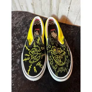 Vans Slip on Spongebob Cartoon Mens Size 10 Shoes