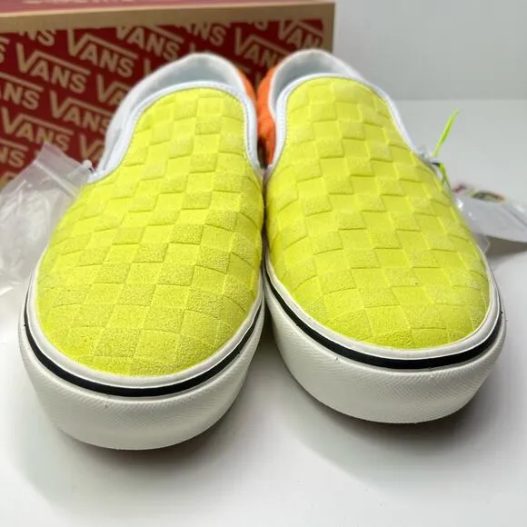 Vans X Penn New Tennis Shoes Slip On Neon Yellow Sneakers