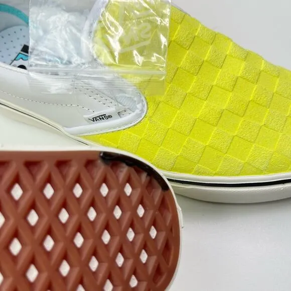 Vans X Penn New Tennis Shoes Slip On Neon Yellow Sneakers