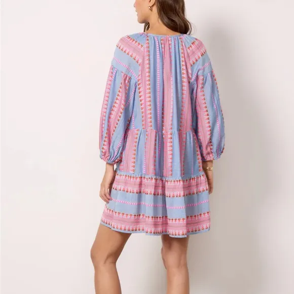 Velvet Blaize Dress in Bright Jacquard Multi