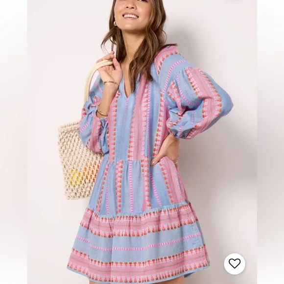 Velvet Blaize Dress in Bright Jacquard Multi