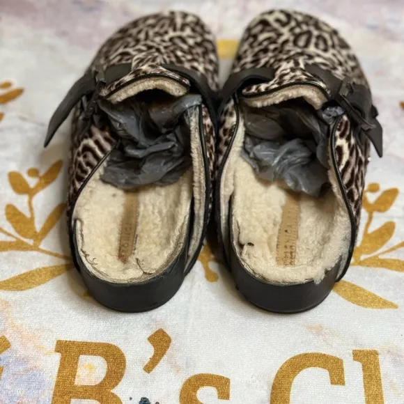 Veronica Beard Leopard Print Shoes with Black Accents