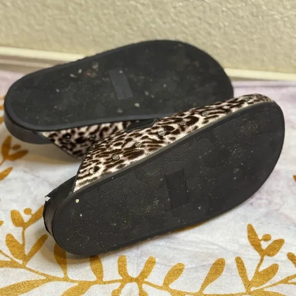 Veronica Beard Leopard Print Shoes with Black Accents