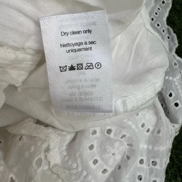 Veronica Beard White Aislin Tiered Broderie Adeline Cotton Maxi Dress size 4