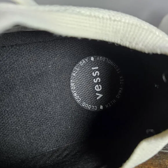 Vessi Everyday 2.0 Mens Size 9 Lace Up Waterproof Shoes Sneakers Polar White