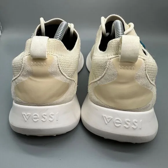 Vessi Everyday 2.0 Women's Size 11 Beige Lace Up Athletic Running Sneakers Shoes