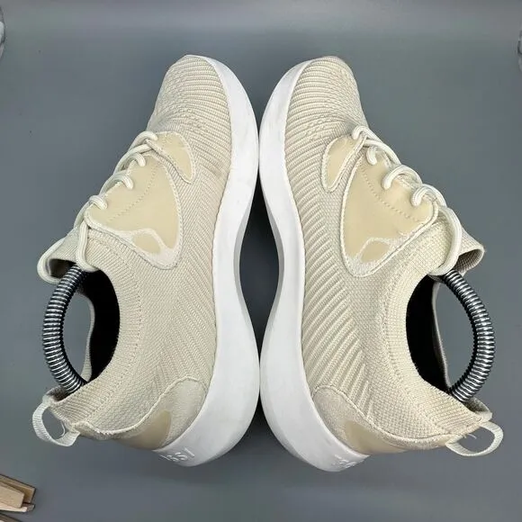 Vessi Everyday 2.0 Women's Size 11 Beige Lace Up Athletic Running Sneakers Shoes