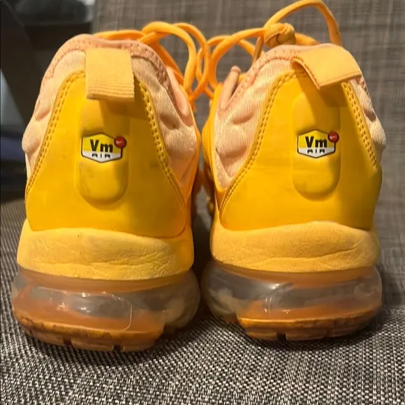 Vibrant Orange Nike Vapormax plus Shoes