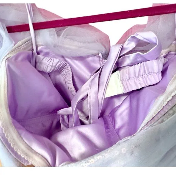 VigoCouture Lavender Shimmering Sparkly Tulle Off the Shoulder Formal Prom Dress
