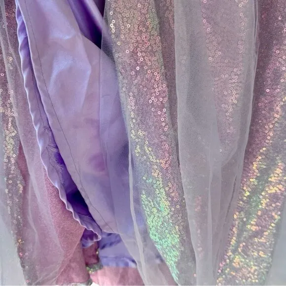 VigoCouture Lavender Shimmering Sparkly Tulle Off the Shoulder Formal Prom Dress