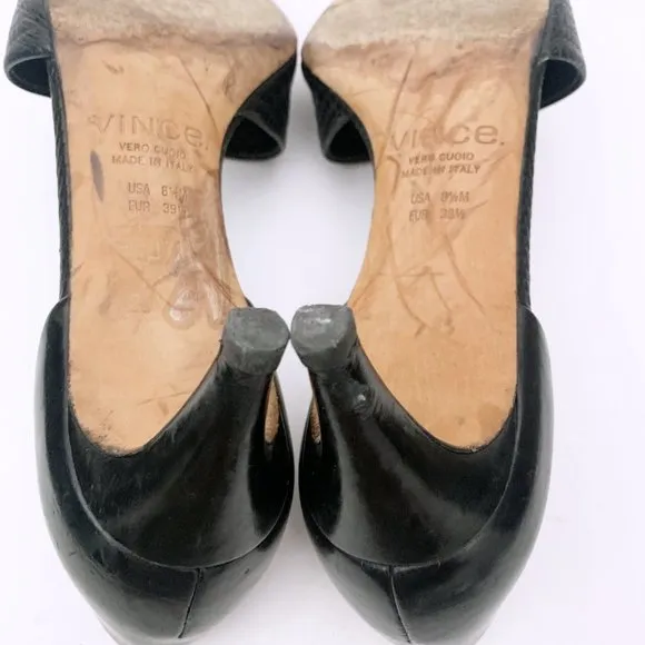 Vince Aurelian D'Orsay Embossed Leather Boots