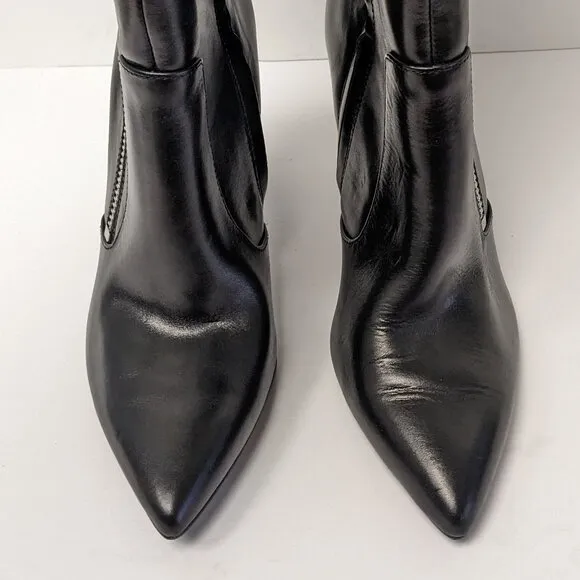 Vince Camuto Alessa Knee High Boots, Black Leather, Women's 8