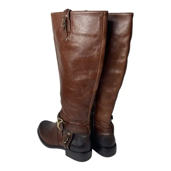 Vince Camuto KABO 2 Brown Leather Riding Boots