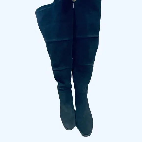Vince Camuto Navy Suede Over the Knee Cuffable Boots — SZ 8.5