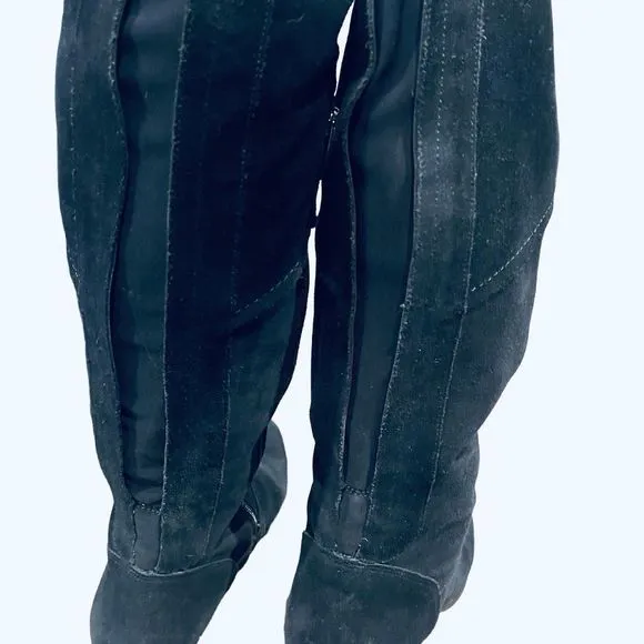 Vince Camuto Navy Suede Over the Knee Cuffable Boots — SZ 8.5