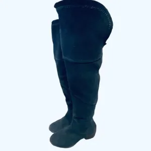 Vince Camuto Navy Suede Over the Knee Cuffable Boots — SZ 8.5