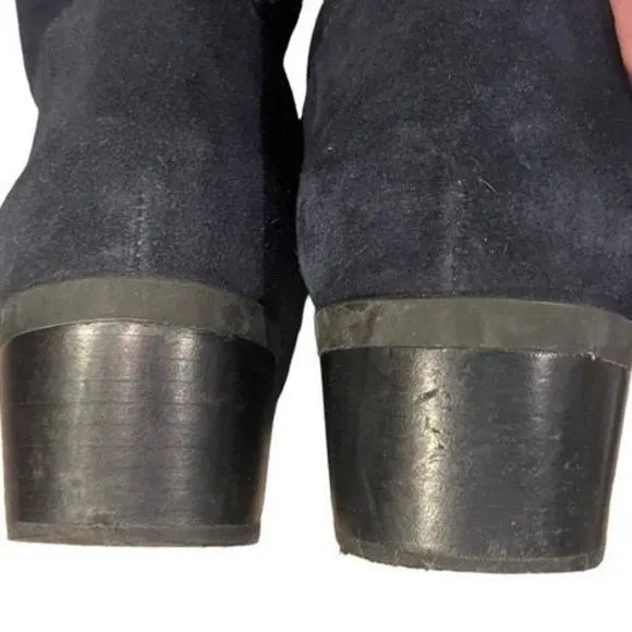 Vince Camuto Navy Suede Over the Knee Cuffable Boots — SZ 8.5