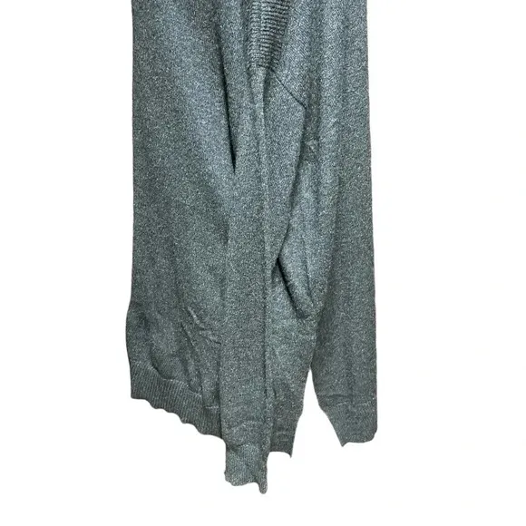 Vince Charcoal Gray Boat Neck Side Slit Sweater Size Medium