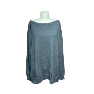 Vince Charcoal Gray Boat Neck Side Slit Sweater Size Medium