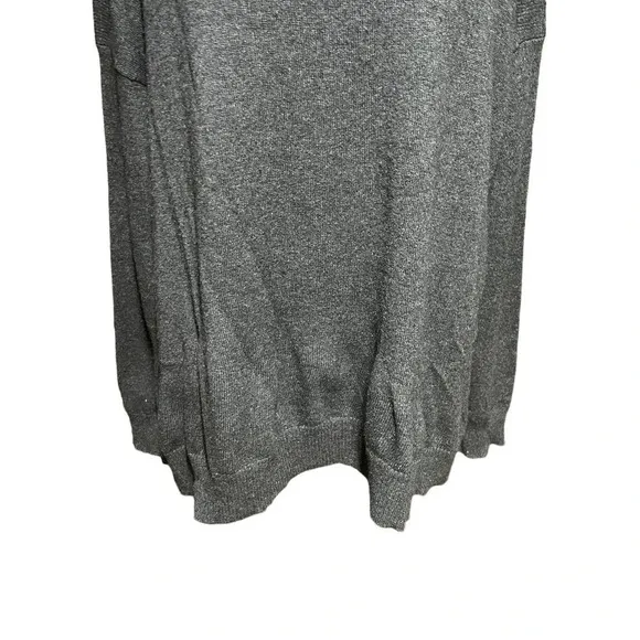 Vince Charcoal Gray Boat Neck Side Slit Sweater Size Medium