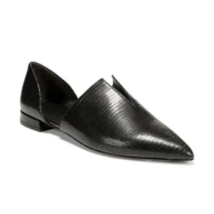 Vince Darlington Flats in Black Lizard Print Size 6.5