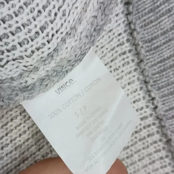 Vince Gray Boat Neck Cotton Sweater In Light Grey $225