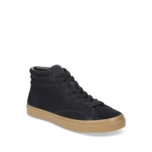 VINCE. Mens Navy Collar Sefton Round Toe Leather Sneakers Shoes 12 M