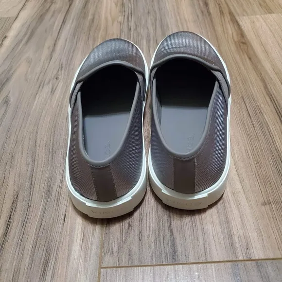 Vince Metallic slip on shoes size 6