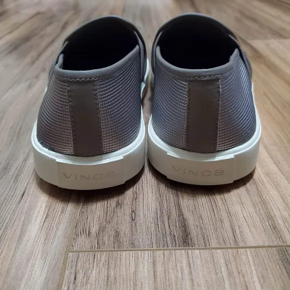 Vince Metallic slip on shoes size 6