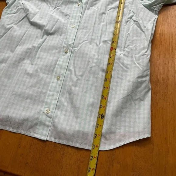 Vineyard Vines Classic Fit Green Gingham Tucker Yarn Shirt Button Up, Size 16