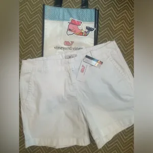 Vineyard Vines NWT Bundle Everyday Shorts 5” in White Cap 98% Cotton /Spandex