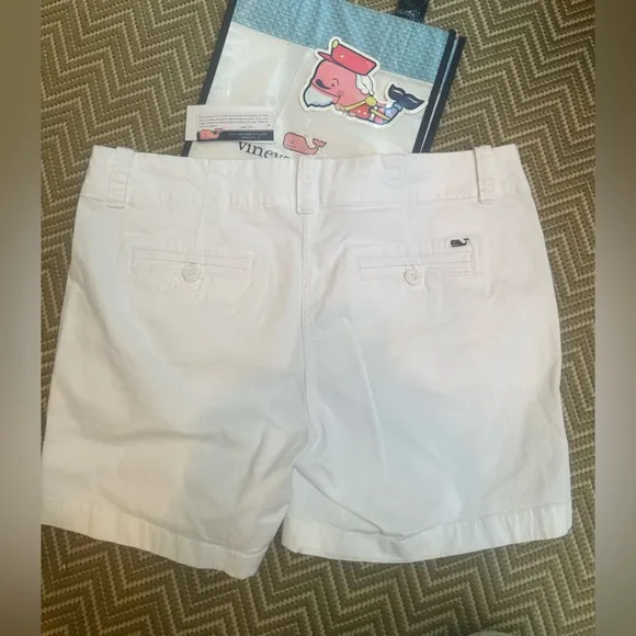 Vineyard Vines NWT Bundle Everyday Shorts 5” in White Cap 98% Cotton /Spandex