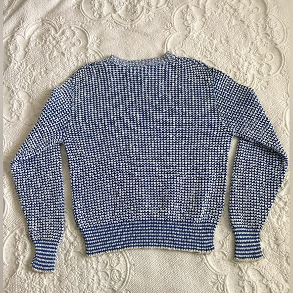 Vintage 1990s Boat House Row Fisherman Chunky Knit Crewneck Sweater 100% Cotton