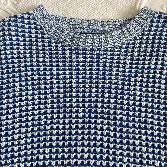 Vintage 1990s Boat House Row Fisherman Chunky Knit Crewneck Sweater 100% Cotton
