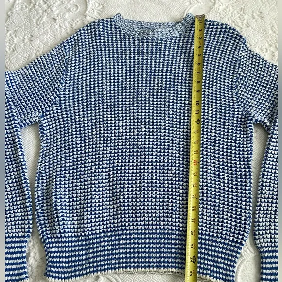 Vintage 1990s Boat House Row Fisherman Chunky Knit Crewneck Sweater 100% Cotton