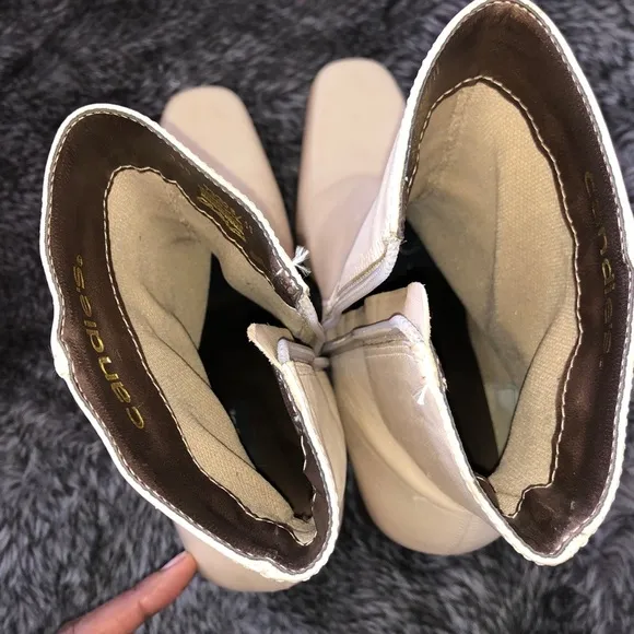 Vintage 90’s Candies wooden heel boots Size 10