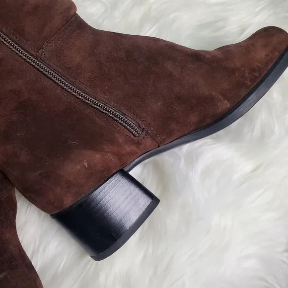 Vintage Blondo Brown Suede Tall Boots Size 7