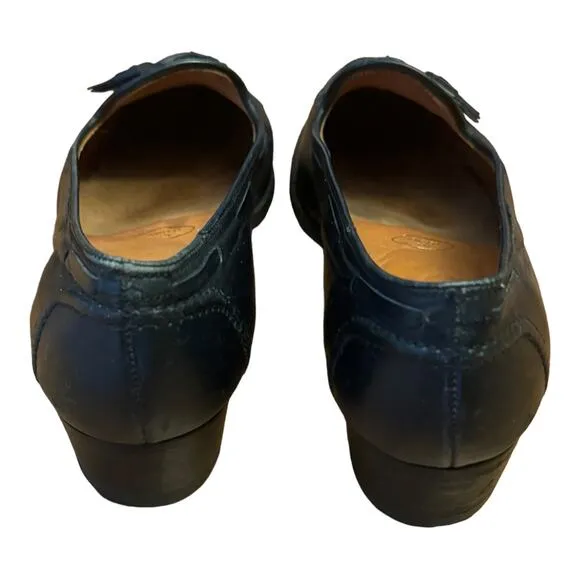 Vintage Brooks Brothers Ladies Black Flat Slip on Shoes size 8.5