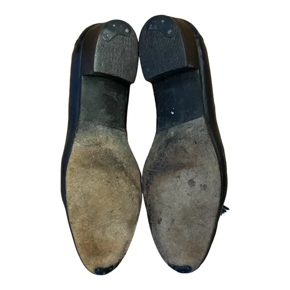 Vintage Brooks Brothers Ladies Black Flat Slip on Shoes size 8.5