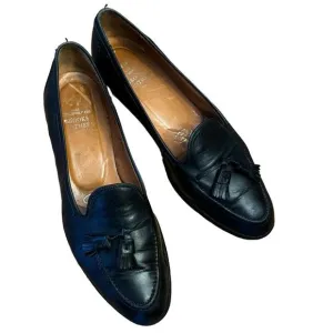 Vintage Brooks Brothers Ladies Black Flat Slip on Shoes size 8.5