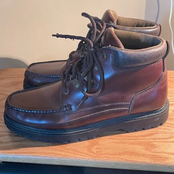 Vintage Cabelas Brown Leather Lace Up 6&quot; Boots-Horace